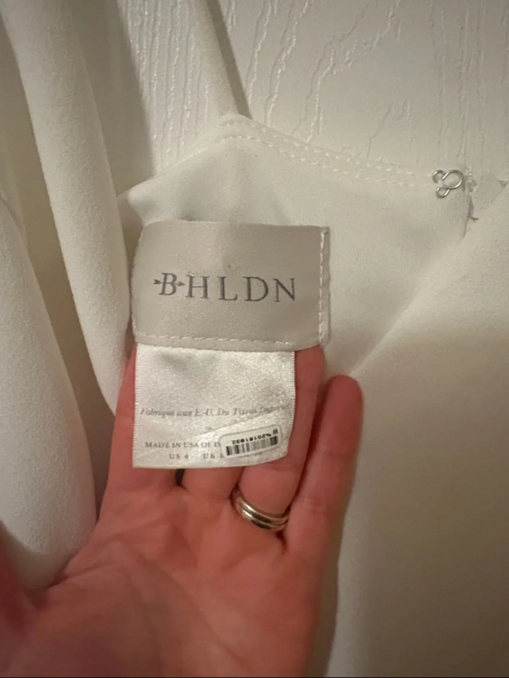 BHLDN Ivory Strapless V-Neck Maxi Dress - Picture 2 of 4